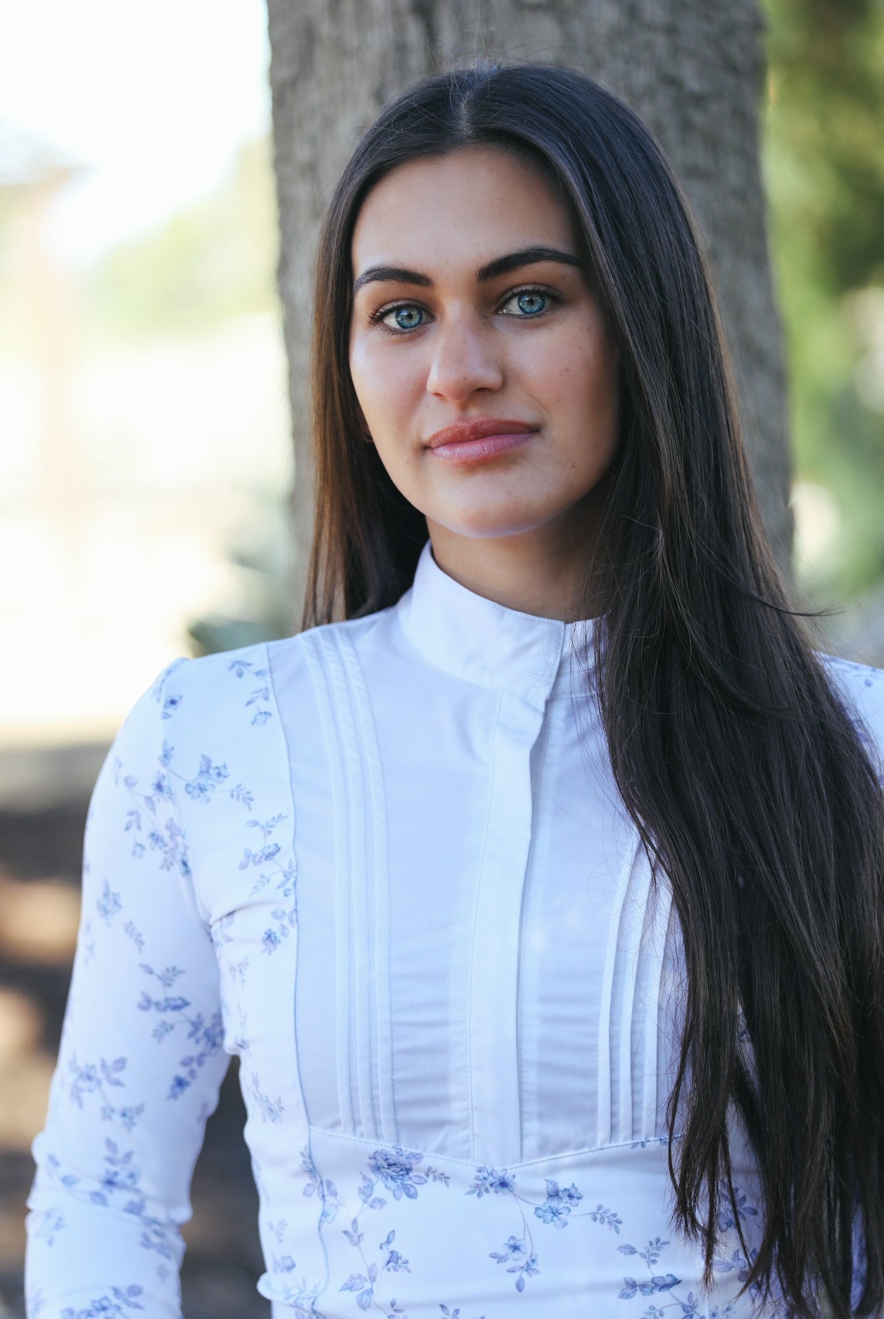 The Lennox Pleated Bib Top : Floral