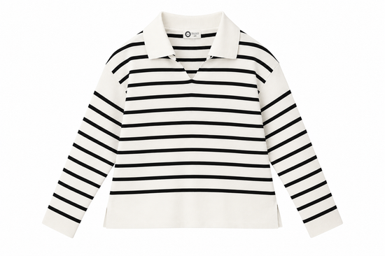 Striped Pullover Polo