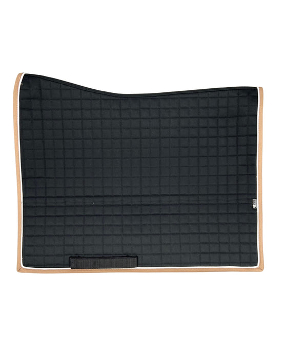 The Ergonomic Square Cut Saddle Pad (Navy Black White)