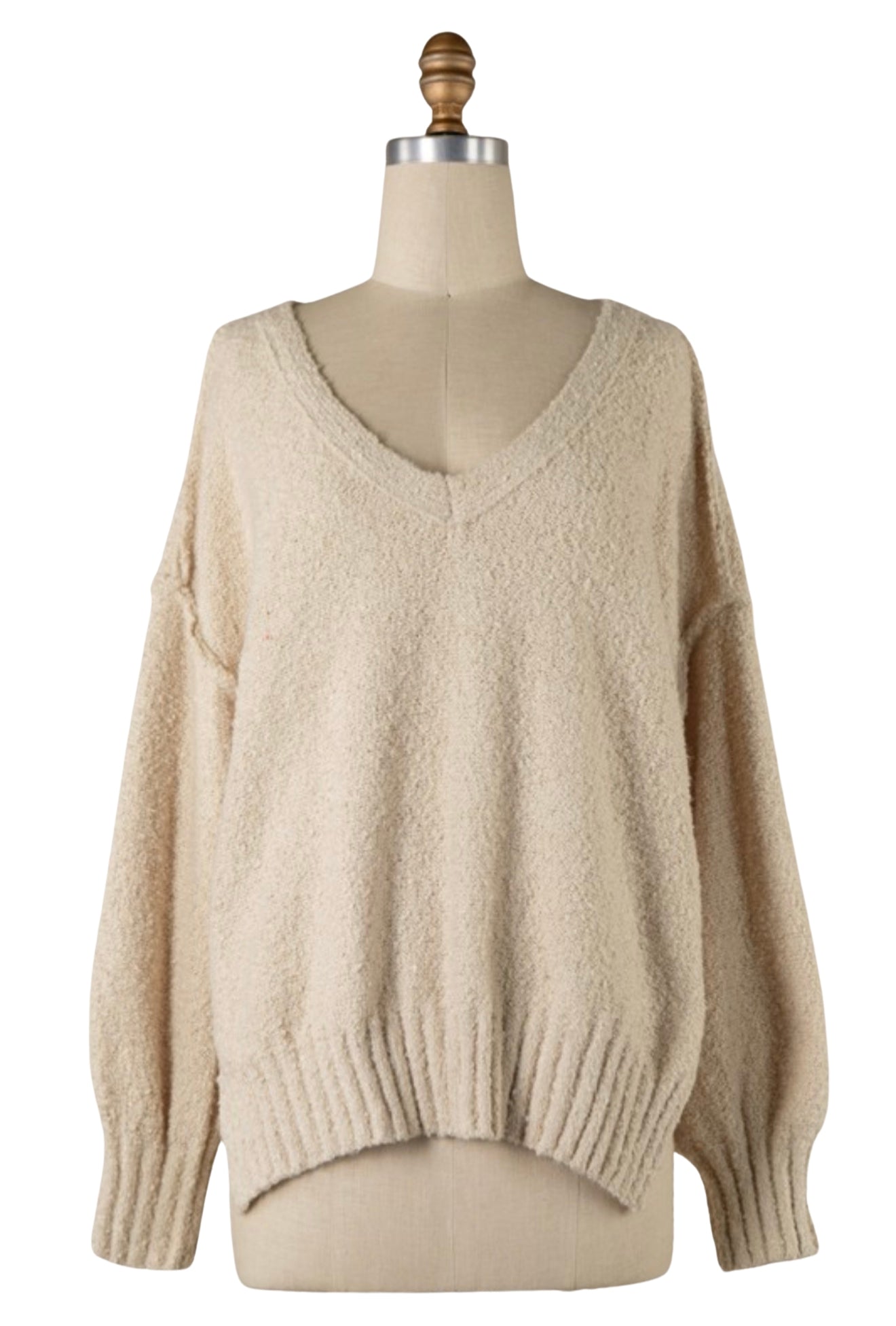 B&B Sierra Sweater: Cream