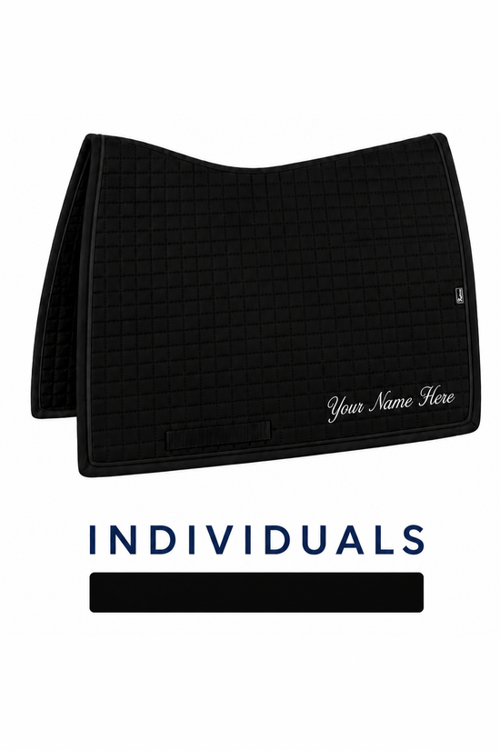 The Ergonomic Square Cut Saddle Pad (Black)