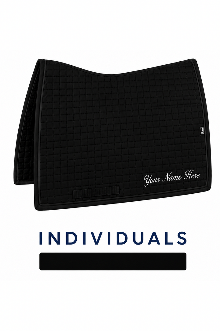 The Ergonomic Square Cut Saddle Pad (Black)