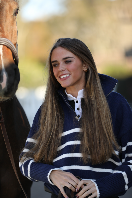 The Weekender Quarter Zip Polo Sweater